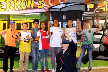 Een groep kinderen heeft de escape room gedaan.